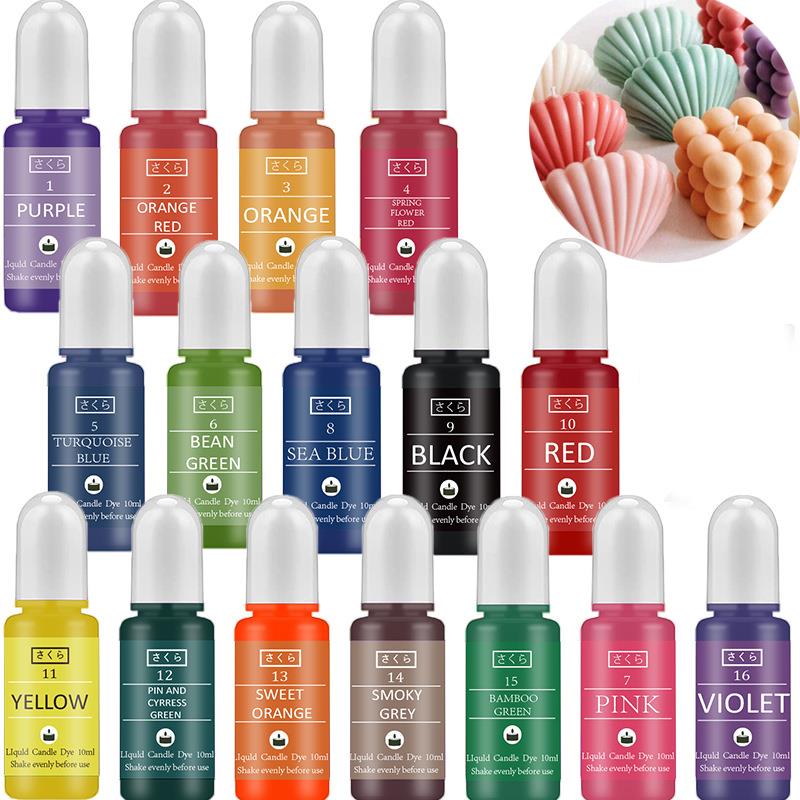 Soap Making Ingredient - 10 ml/Şişe Mum Balmumu Pigment Renklendirici
