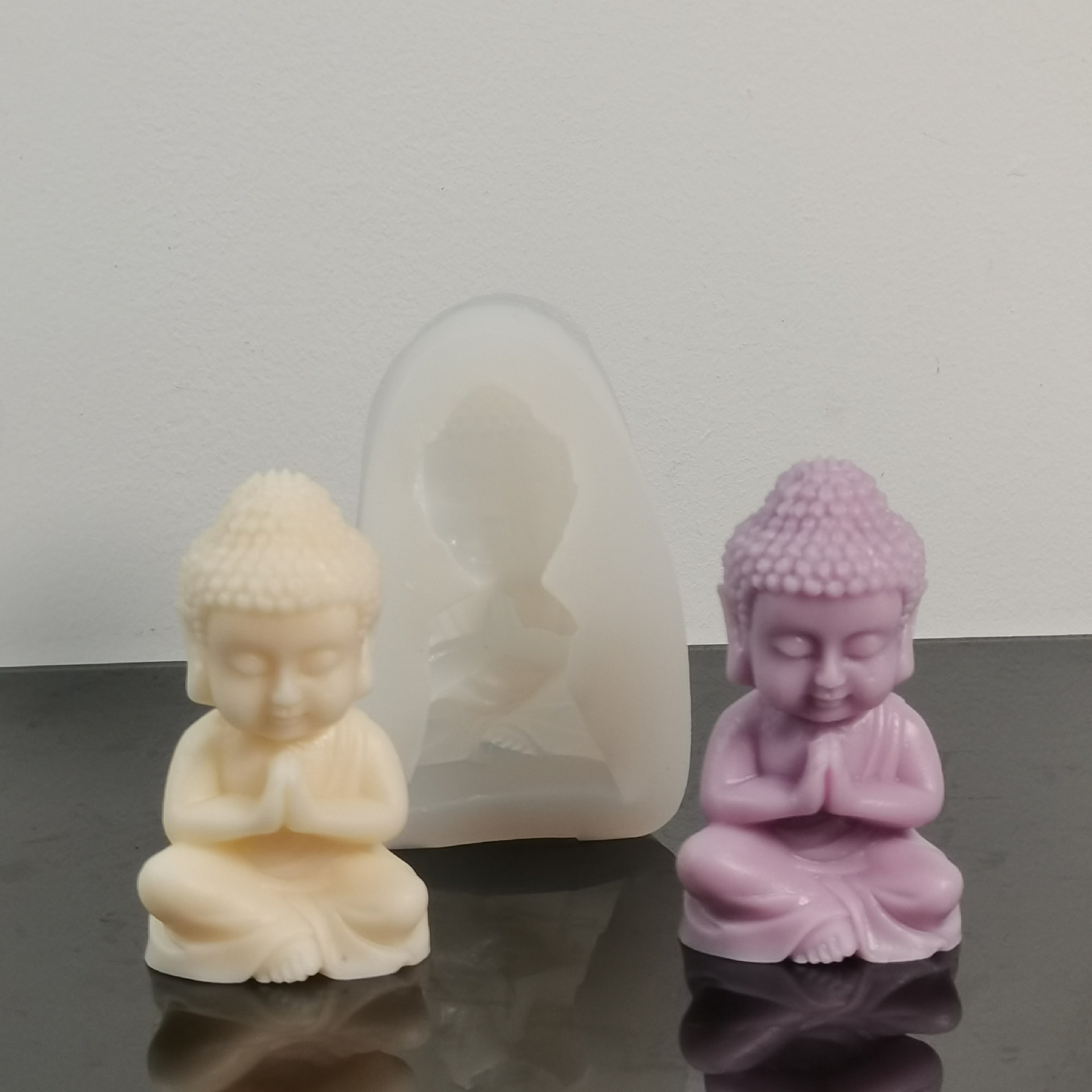 Soap Making Home - 3d Maitreya silikon mum kalıp Diy