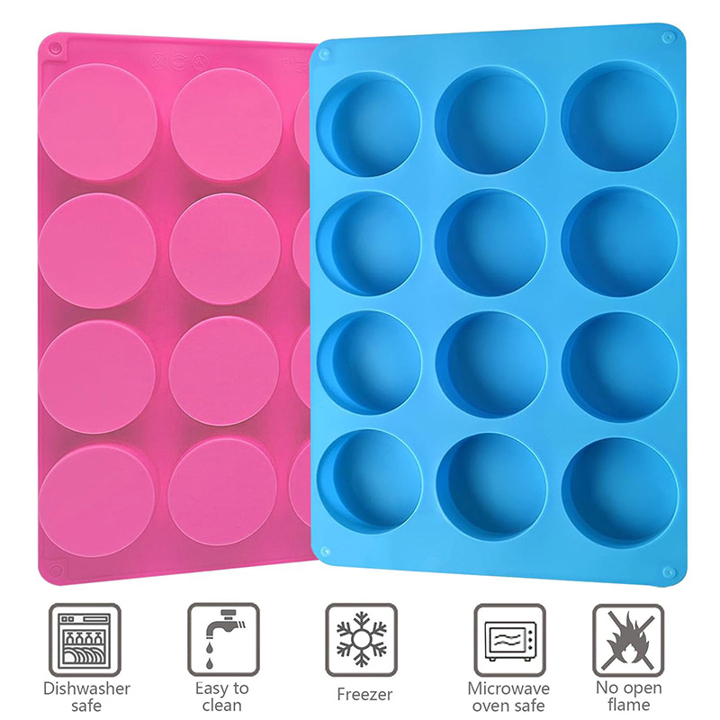Yuvarlak Silikon Kalıplar 12 B - Soap Making Oven incelemesi ve fiyatı