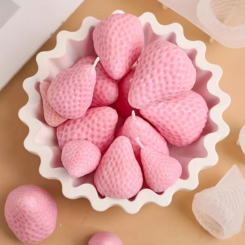 Çilek Silikon Mum Kalıbı DIY A - Soap Making Guide For Beginners incelemesi ve fiyatı