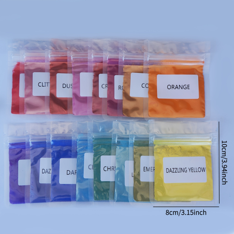 16 Renkli Mika Tozu Seti, Pake - Soap Making Ingredient incelemesi ve fiyatı